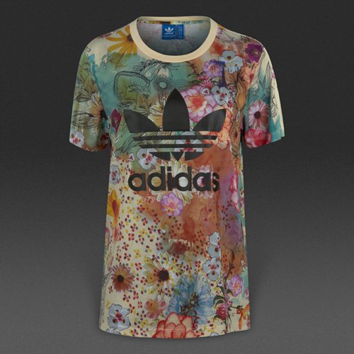 Adidas Originals Confete Boyfriend Trefoil Tee Multicolor for Women